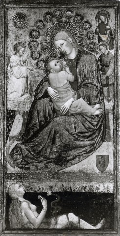Cleveland Museum of Art — Italian, Marchigian School, Master of Ancona (Carlo da Camerino ?). Madonna and Child with the Temptation of Eve — insieme